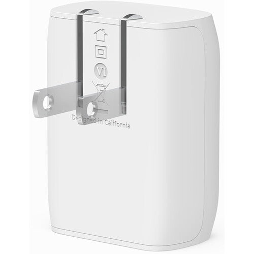 Belkin BoostCharge - Power adapter - PPS technology - 20 Watt - 3 A - Power Delivery 3.1, Fast Charge (24 pin USB-C) - white - for Apple iPhone 14, 14 Plus, 14 Pro, 14 Pro Max