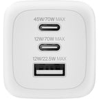 Belkin - Wall Charger - Lithium ion - Para Apple / Samsung phones - 70W USB-C PD PPS 2 USB-C
