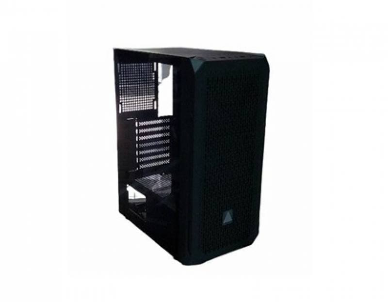 Gabinete Gaming AT01, Todo vidrio templado, 3x Fan incluidos de 12cm en panel frontal