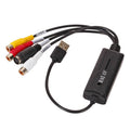Capturador de Audio y Video a USB 2.0, convertidor de RCA a USB, Negro