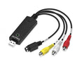 Capturador de Audio y Video a USB 2.0, convertidor de RCA a USB, Negro