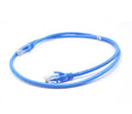 CABLE UTP CAT5E T-VISION 0.5 METROS AZUL, 100% COBRE, PASS FLUKE, 7 x 0.18mm