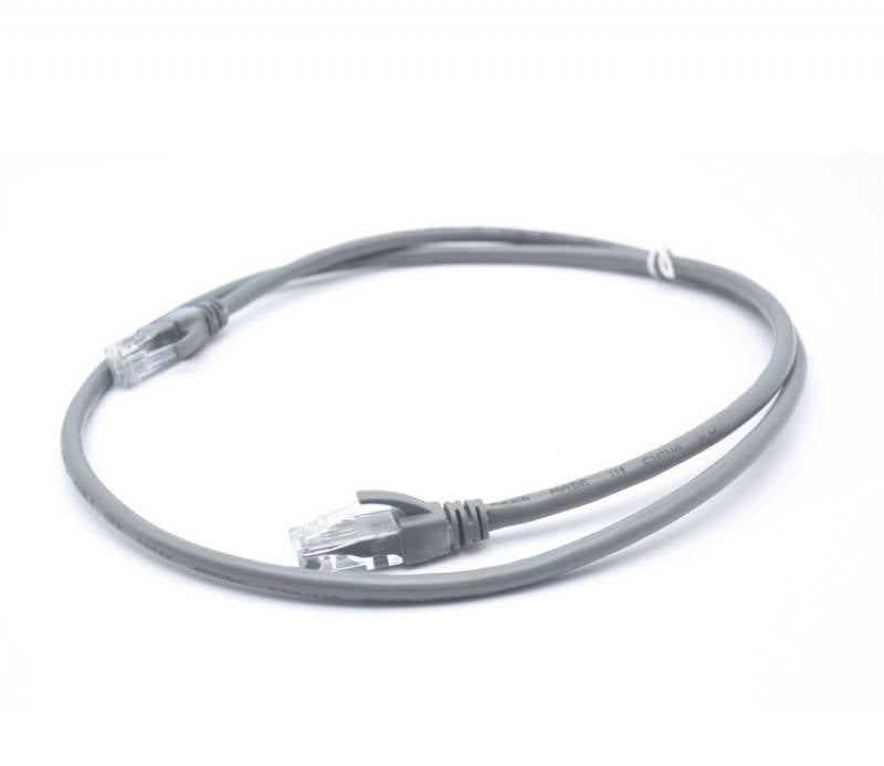CABLE UTP CAT5E T-VISION 0.5 METROS GRIS, PASS FLUKE, 7 x 0.18mm