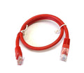 CABLE UTP CAT6 T-VISION - 0.5 METROS- ROJO, Pass Fluke, 7x 0.2mm