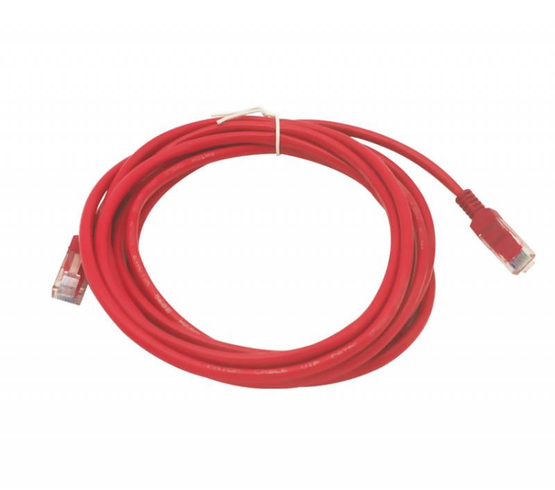 CABLE UTP CAT6 T-VISION - 3 METROS - ROJO, Pass Fluke, 7X 0.2mm