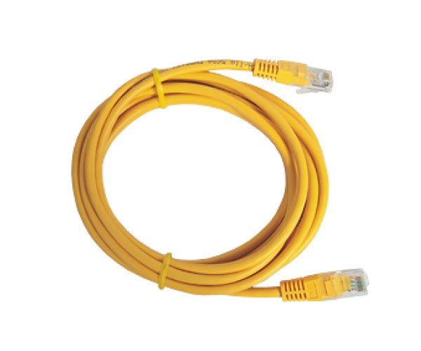 CABLE UTP CAT6 T-VISION - 5 METROS - AMARILLO, Pass Fluke, 7x 0.2mm
