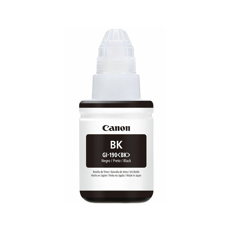 Botella de tinta Canon GI-190 Negro 70ml, para PIXMA G3100, G2100, G1100