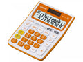 Calculadora de Escritorio Casio MJ-12VCB-RG (Blanco y Anaranjado)