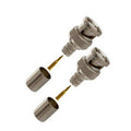 CONECTOR BNC MACHO A COAXIAL HEMBRA, crimpado conector RF