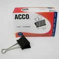 CLIP SUJETA CARPETA 41MM/12PIEZAS