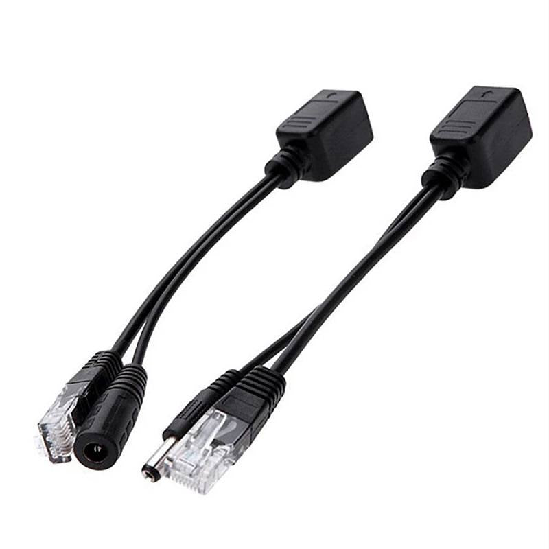 Adaptador Inyector PoE pasivo para camara IP, negro