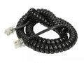 CABLE DE TELEFONO PARA AURICULAR 7PIES, ESPIRAL NEGRO