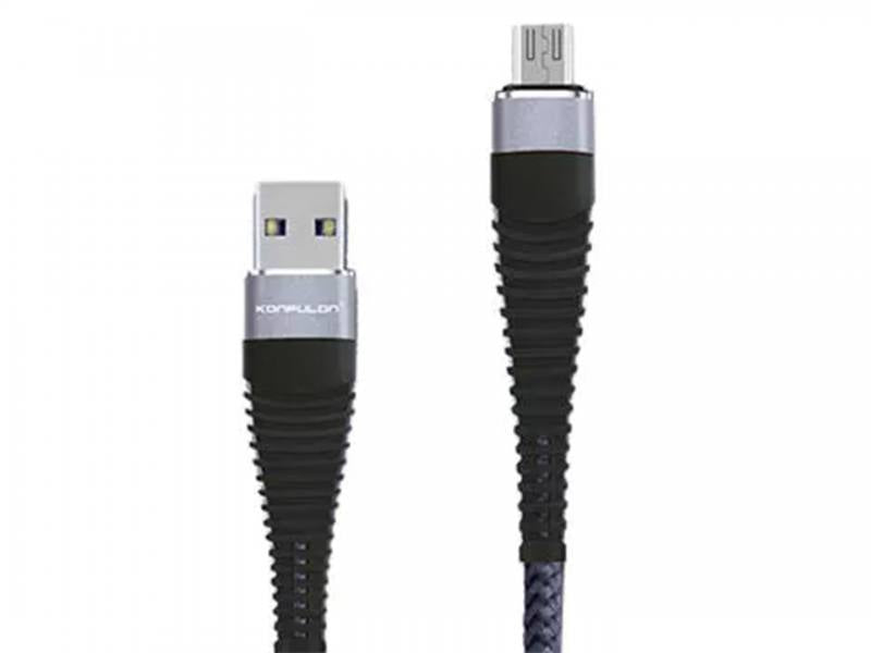 Cable USB Micro a USB de nylon Konfulon 2.1A, carga rapida para Samsung y telefono Android