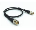 Cable BNC 100% Cobre de 0.5M para Camaras CCTV (Cable Armado) Color Negro
