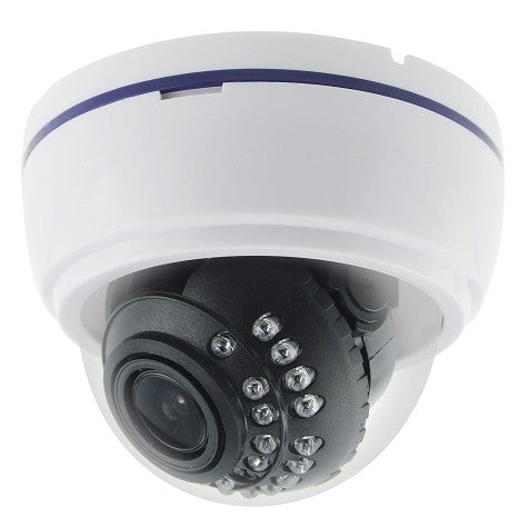 Camara Domo Hibrida T-VISION AHD/CVI/TVI/CVBS 2MP 1080p, IR 20m, OSD, Zoom Manual 2.8-12mm, Plastico