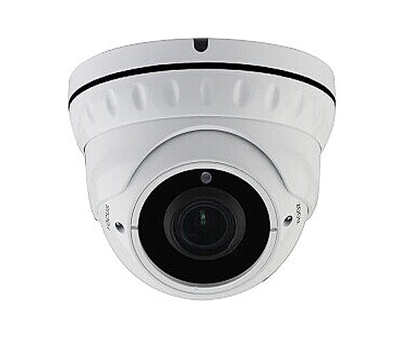 Camara Domo Hibrida T-VISION AHD/TVI 3.1MP 2K, IR 30m, OSD, IP66 Waterproof, Zoom Manual 2.8-12mm, Metal