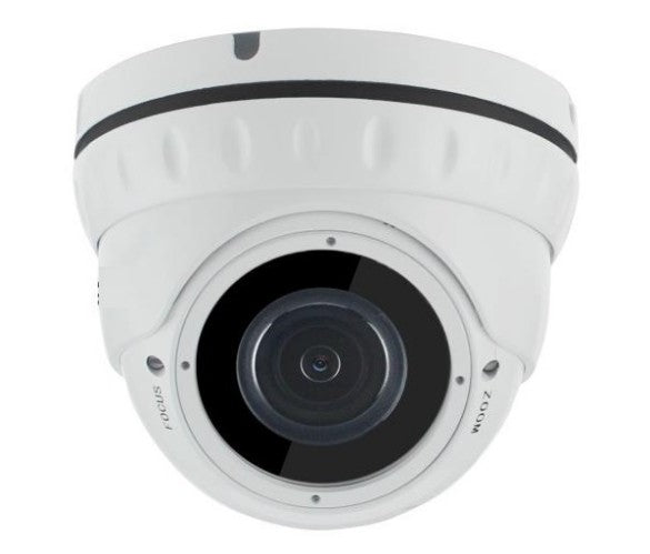 Camara Domo Hibrida T-VISION AHD/CVI/TVI/CVBS 5MP 2592x1944, IR 30m, OSD, 2.8-12mm, Metal