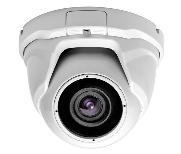 Camara Domo Hibrida T-VISION AHD/CVI/TVI/CVBS 2MP 1080p, IR 30m, OSD, Zoom Motorizado 2.8-12mm, IP66 waterproof, metal