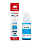 Canon GI 190 C - 70 ml - cián - original - recarga de tinta - para Maxx Tinta G3102; MegaTank G2110, G3111; PIXMA G-1110, G2100, G2110, G3110, G4100, G4110