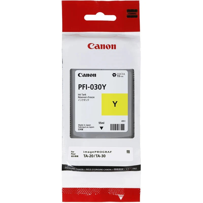 Canon - PFI-030Y - Ink cartridge - Yellow - Tank 55ml