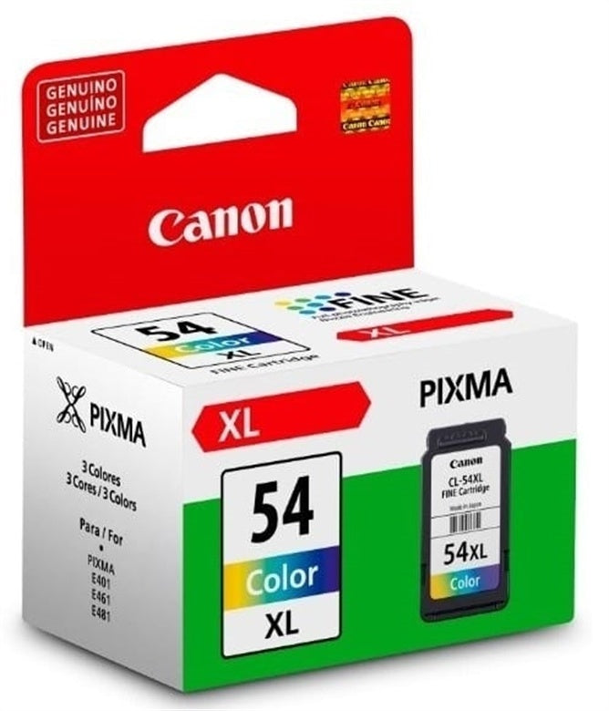 Canon CL-54XL - 12.6 ml - gran capacidad - color (cian, magenta, amarillo) - original - cartucho de tinta - para PIXMA E401, E402, E461, E471