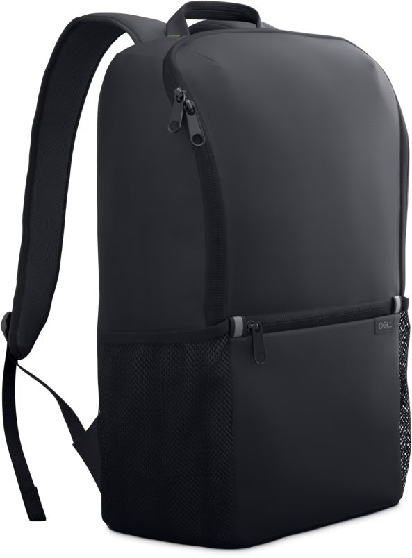 Dell EcoLoop Essential Backpack 14-16 Dos bolsillos laterales de malla / Bolsillo delantero con cremallera de fácil acceso / Tejido 400D resistente al agua y duradero