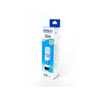 Epson 504 - 70 ml - cián - original - recarga de tinta - para EcoTank L4150, L4260, L6161, L6171, L6191, L6270