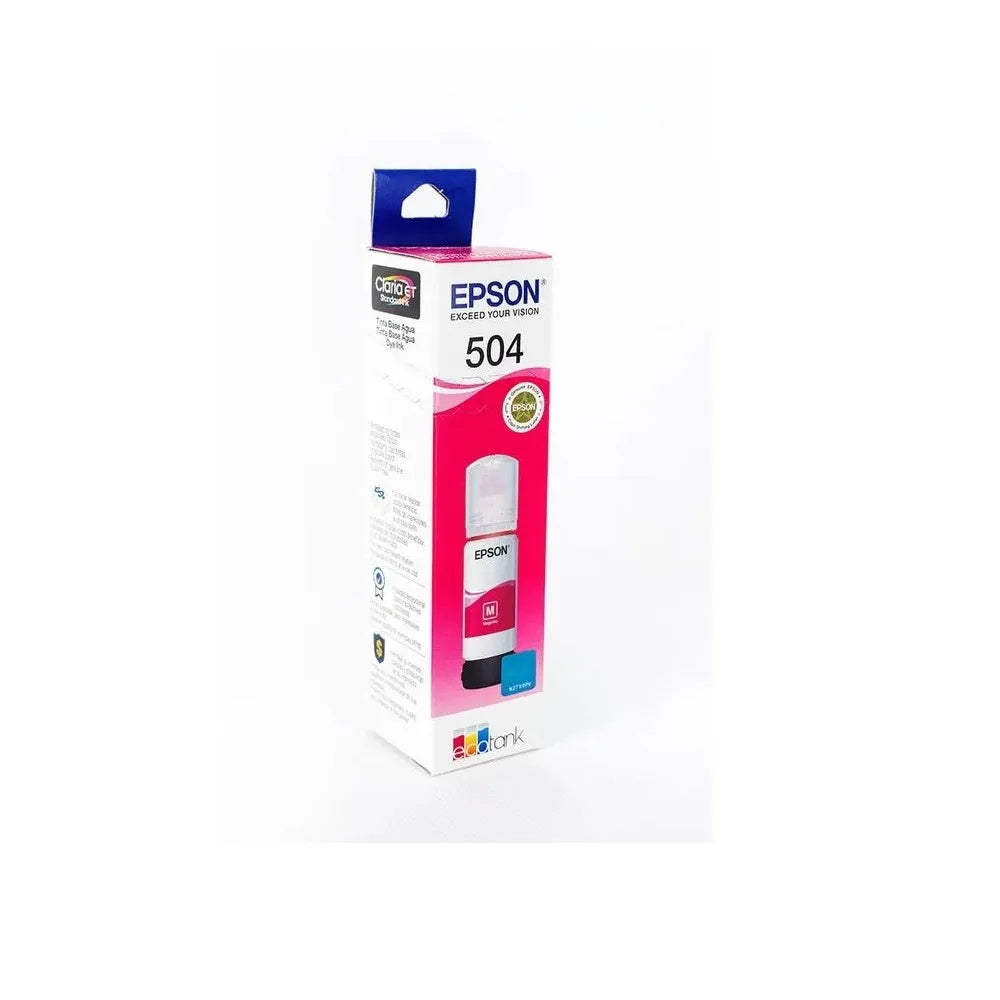 Epson 504 - 70 ml - magenta - original - recarga de tinta - para EcoTank L4150, L4260, L6161, L6171, L6191, L6270