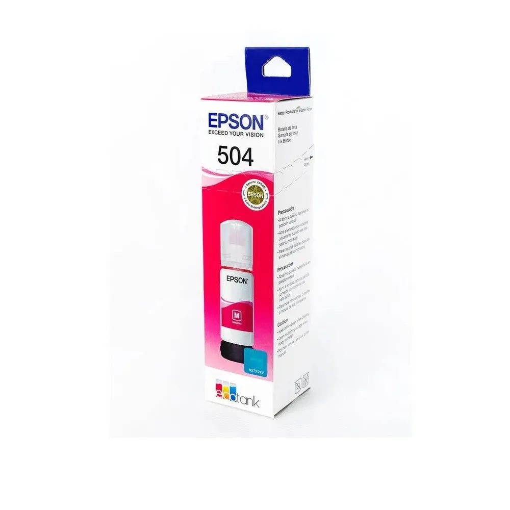 Epson 504 - 70 ml - magenta - original - recarga de tinta - para EcoTank L4150, L4260, L6161, L6171, L6191, L6270
