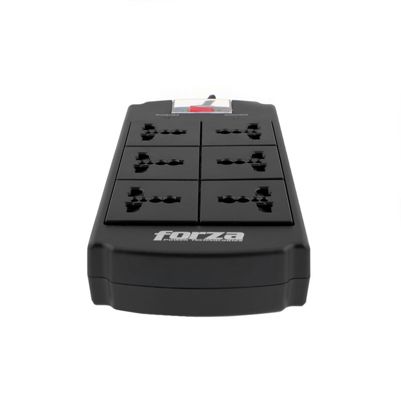 Forza Universal Surge Protector 6 outlet Nema plug 110/240V