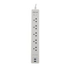 Forza - Surge protector - AC 110/220 V - 5 Tomas de Corriente - UNV NEMA 2USB 5ft WH
