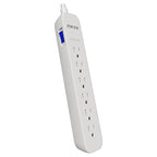 Forza - Surge protector - AC 110/220 V - 6 Tomas de Corriente - NEMA 1.5FT 500J WH