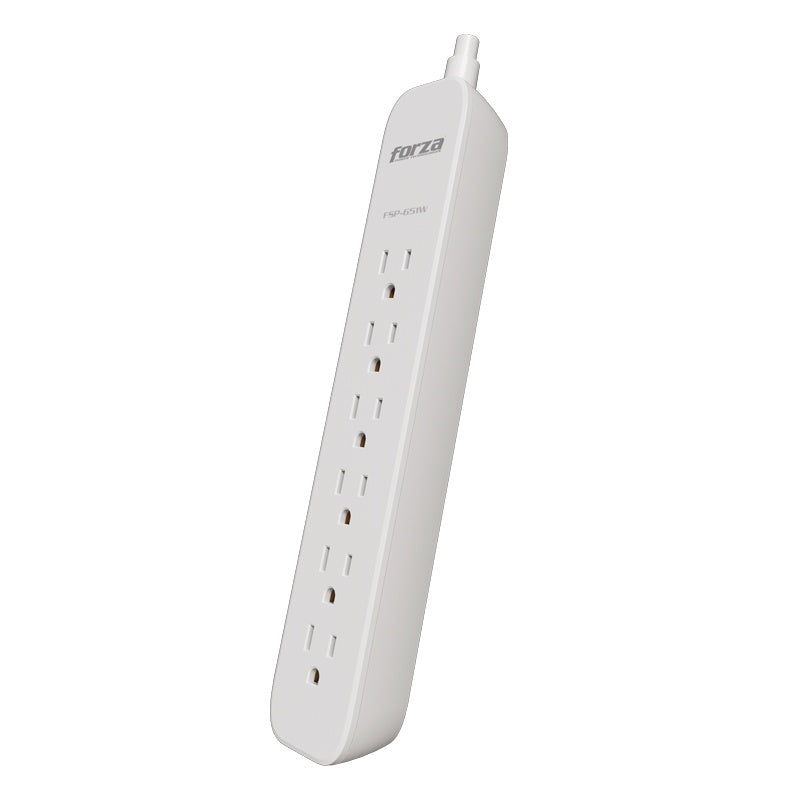 Forza - Surge protector - AC 110/220 V - 6 Tomas de Corriente - NEMA 1.5FT 500J WH