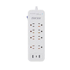 Forza - Surge protector - AC 110/220 V - 8 Tomas de Corriente - USB A+C
