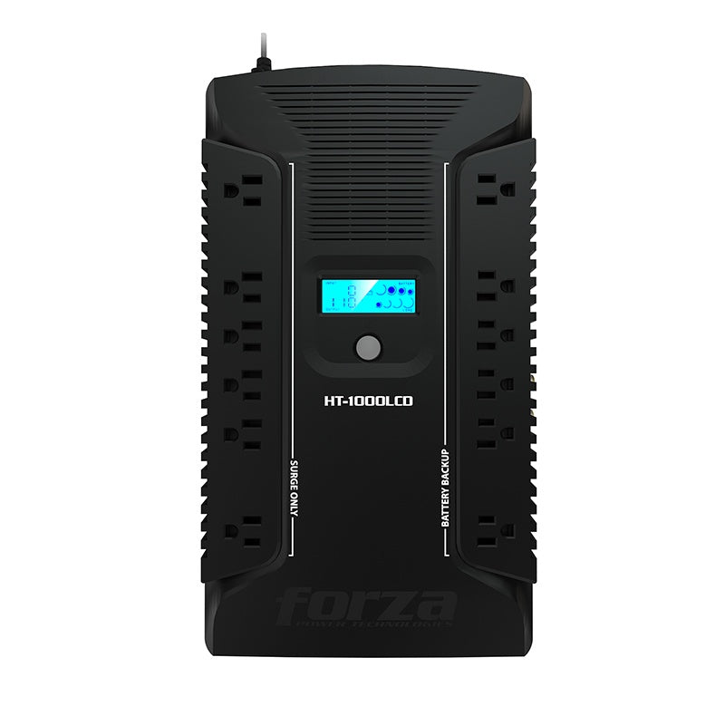 Forza HT Series HT-1000LCD - UPS - CA 120 V - 600 vatios - 1000 VA 9 Ah - conectores de salida: 12