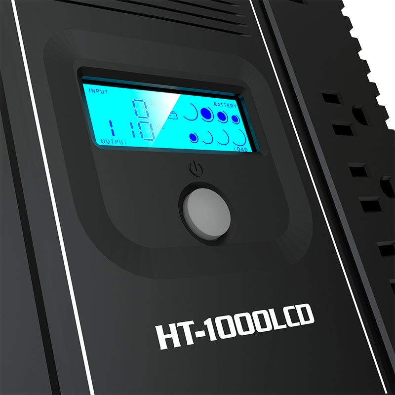 Forza HT Series HT-1000LCD - UPS - CA 120 V - 600 vatios - 1000 VA 9 Ah - conectores de salida: 12