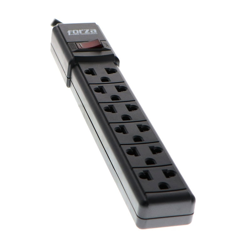 Forza - PS Series PS-001B - Banda de potencia - CA 120-220 V - conectores de salida: 6 - negro