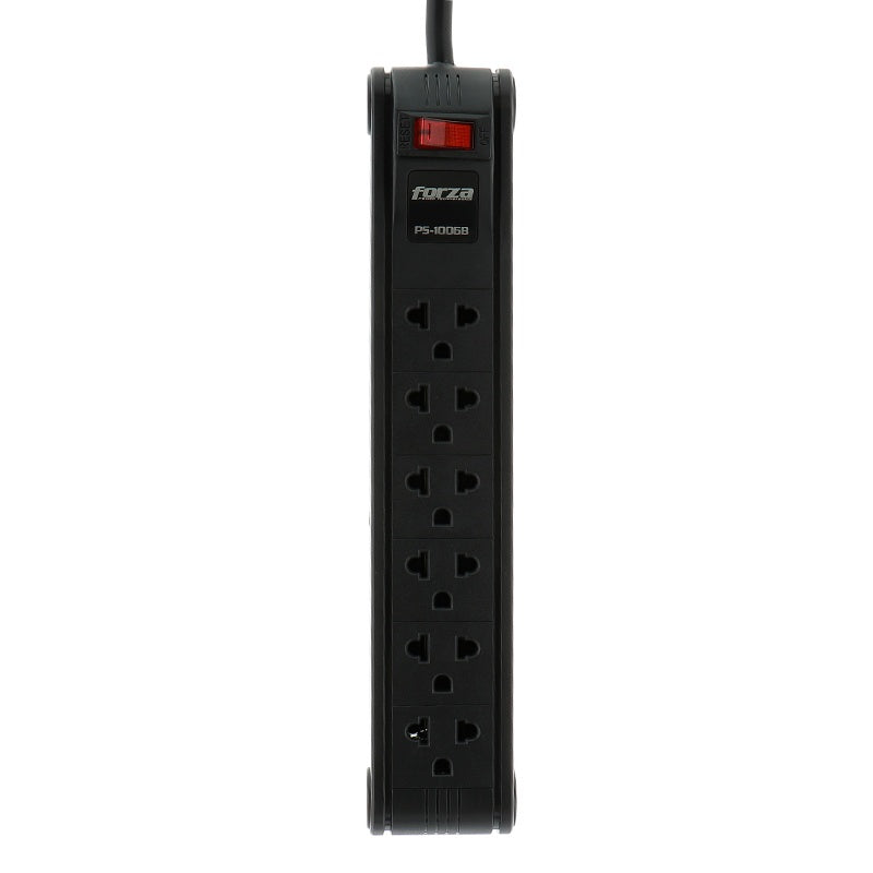 Forza - Power strip - 6 Tomas de Corriente - Univ NEMA 10ft Cable