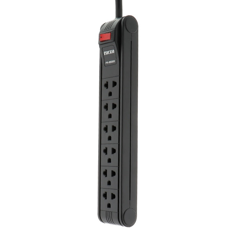 Forza - Power strip - 6 Tomas de Corriente - Univ NEMA 10ft Cable