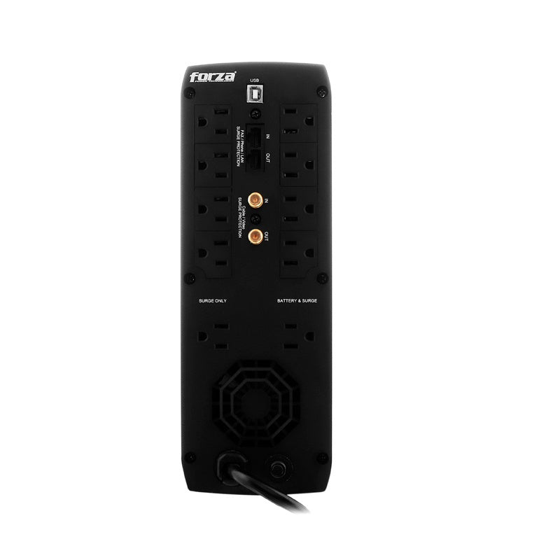 Forza - UPS - Line interactive - 720 Watt - 1200 VA - AC 110/120 V - Pure Sine Wave NEMA