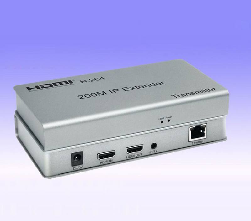 Extensor HDMI por RJ45 Activo 5V1A, Cat6 hasta 200 metros