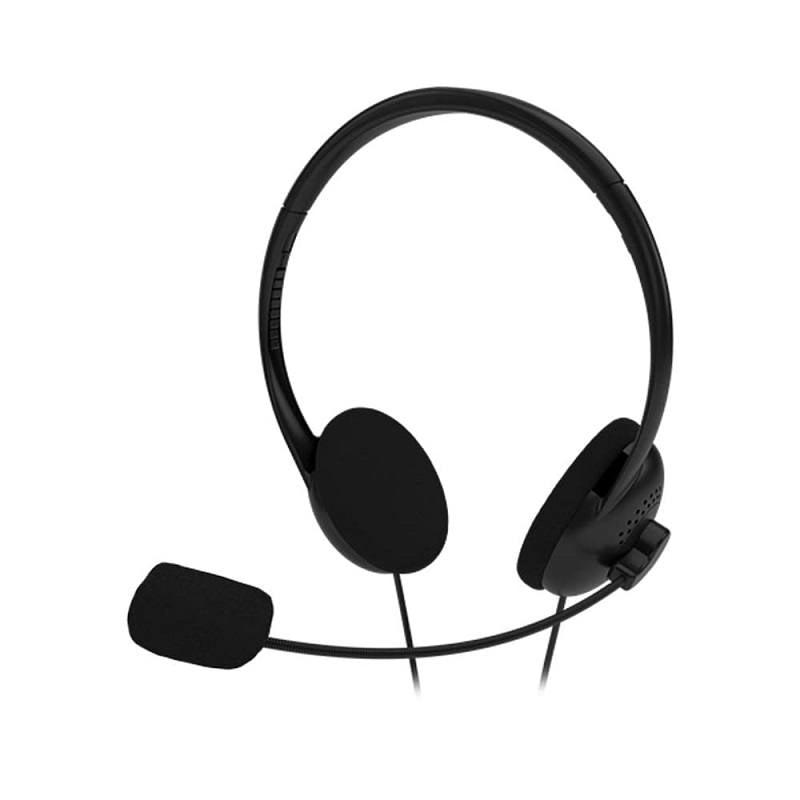 Headset XTECH XTH-230, con micrófono omnidireccional, conexión 3.5mm TRRS, Negro