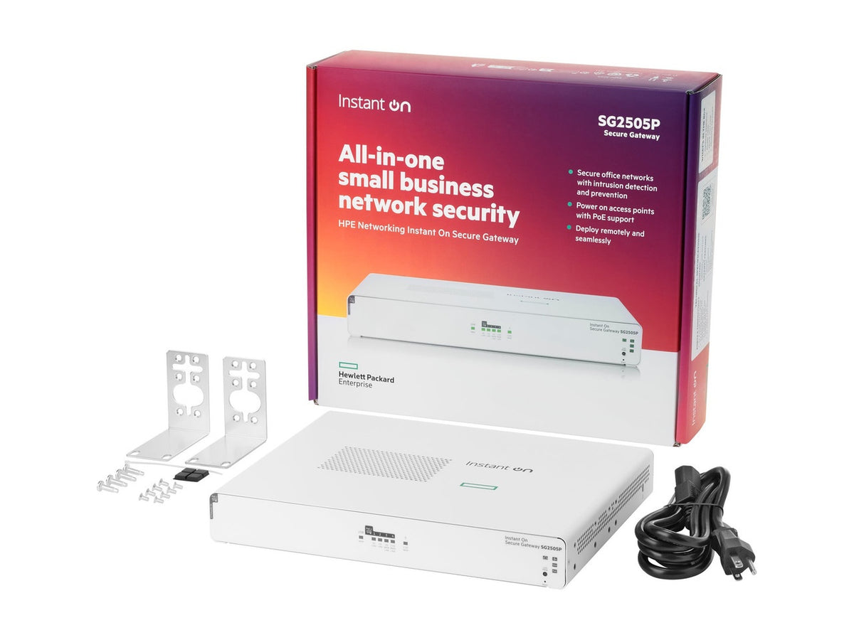 HPE - Gateway - 5-Port SmartRate 2.5G PoE+ 64W