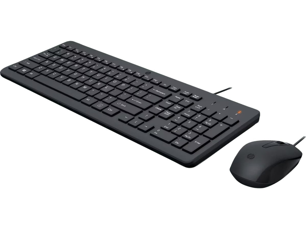 HP 150 - Juego de teclado y ratón - USB - Latinoamérica - negro - para HP 21, 22, 24, 27, Pavilion 24, 27, TP01, Pavilion Laptop 13, 14, 15