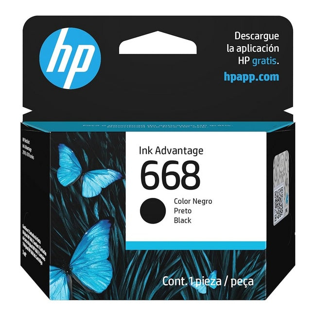 HP - 668 - Ink cartridge - Black - Original Ink Advantage Cartrid