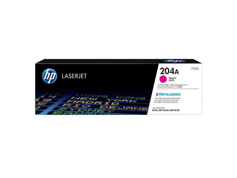 HP 204A - Magenta - original - LaserJet - cartucho de tóner (CF513A) - para Color LaserJet Pro M154a, M154nw, MFP M180n, MFP M180nw