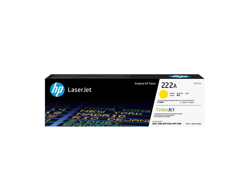 HP - 222A - Toner cartridge - Yellow - ORIGINAL LASERJET TONER CART