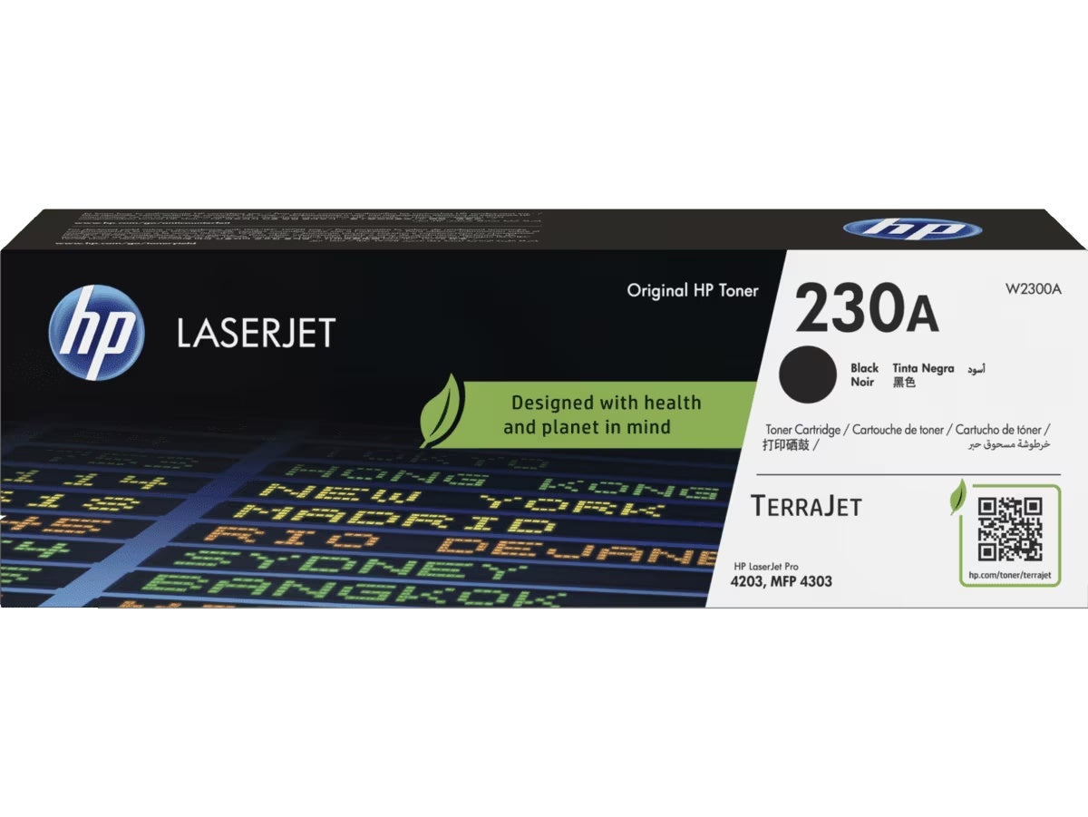 HP 230A - Negro - original - LaserJet - cartucho de tóner (W2300A) - para Color LaserJet Pro 4201, 4203, MFP 4301, MFP 4303