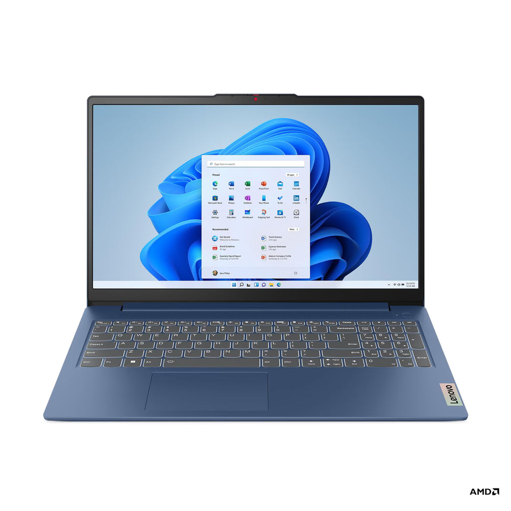 Lenovo IdeaPad Slim 3 15ABR8 - Notebook - 15.6" - 1920 x 1080 - AMD Ryzen 5 5624U / 4.3 GHz - 16 GB - DDR4 SDRAM - 512 GB SSD - AMD Radeon Graphics - Windows 11 Home - Spanish