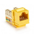 Jack LANPRO sin blindaje CAT5e RJ45, X-CLASS, serie 8000, compatible con keystone con IDC de 90, color Amarillo